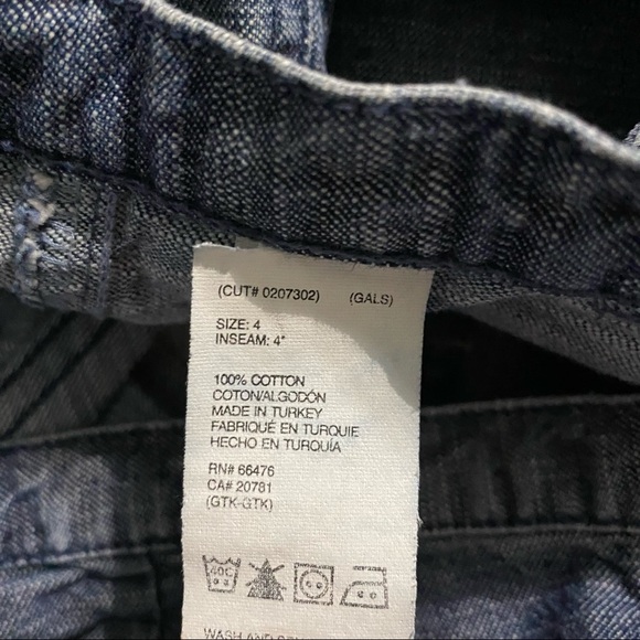 Tommy Hilfiger Blue Denim Jean 4” Inseam Cotton Shorts - Picture 3 of 4